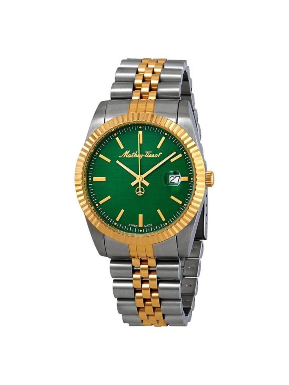 NWT Mathey-Tissot Mathey III Quartz Green Dial Men's Watch
